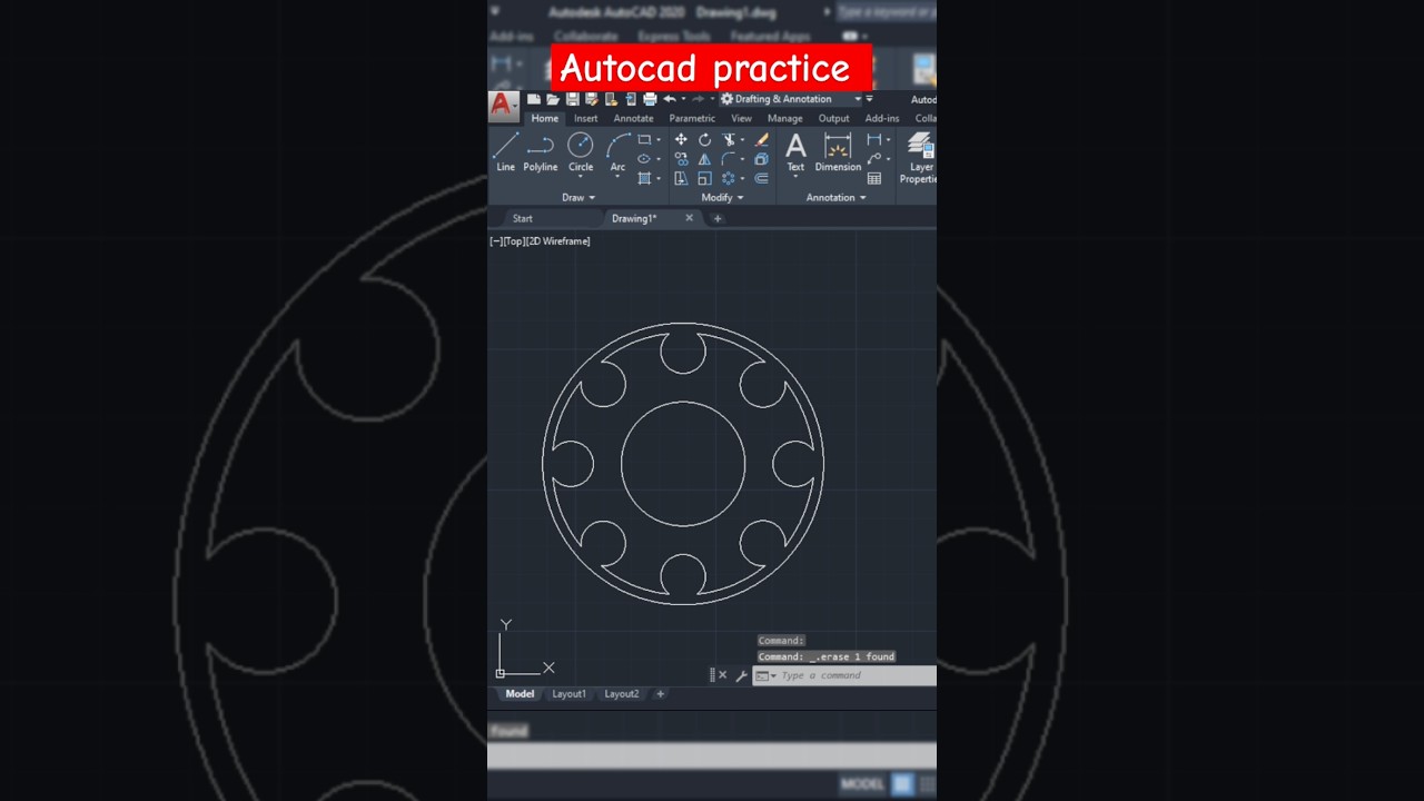 AutoCad Drawing Mechanical | Autocad 2d tutorial for beginners | Drawing | CAD by Ankit | #autocad