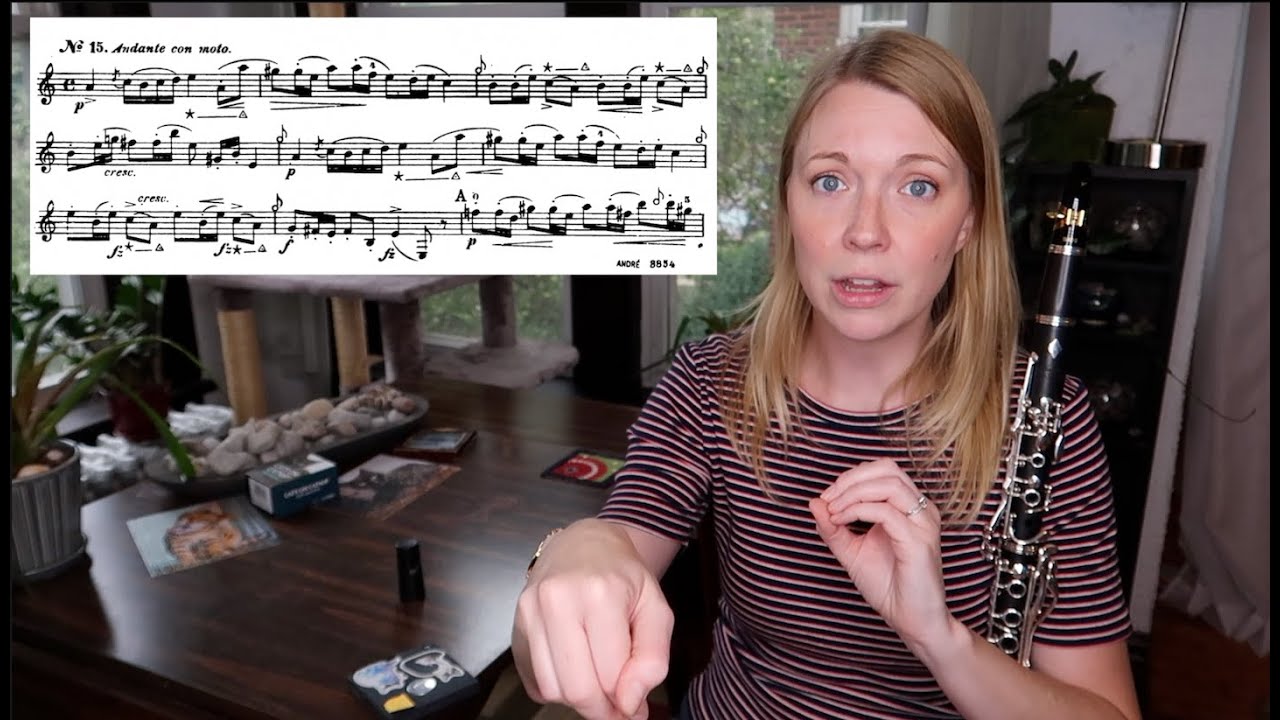 Grace Notes & Phrasing 16th Notes (Baermann Etude 15)