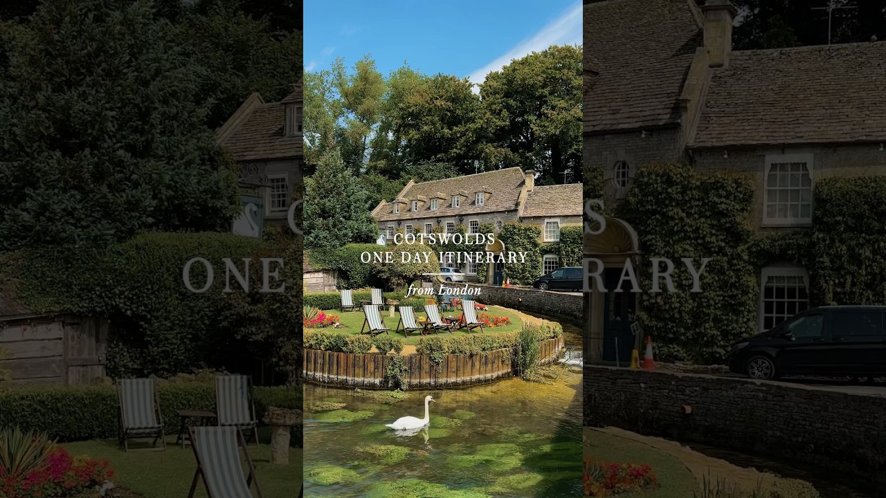 1 day Cotswolds itinerary from London #cotswolds #uktravel #bibury #englandtravel