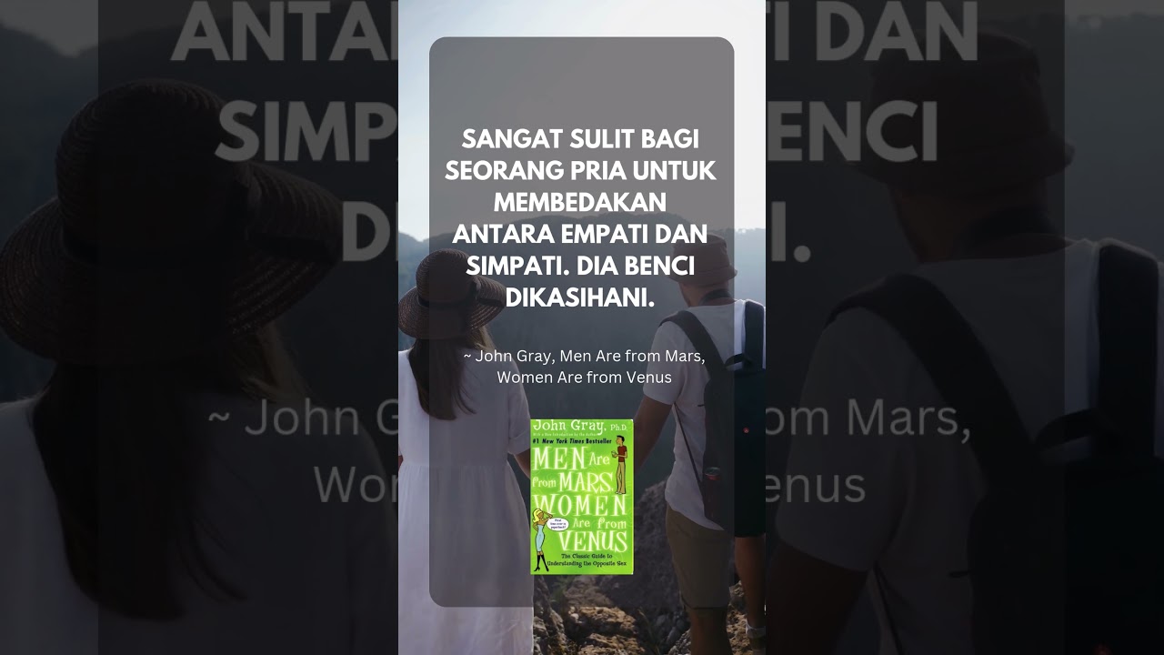 Para wanita, ingtlah bahwa pria tidak suka dikasihani 