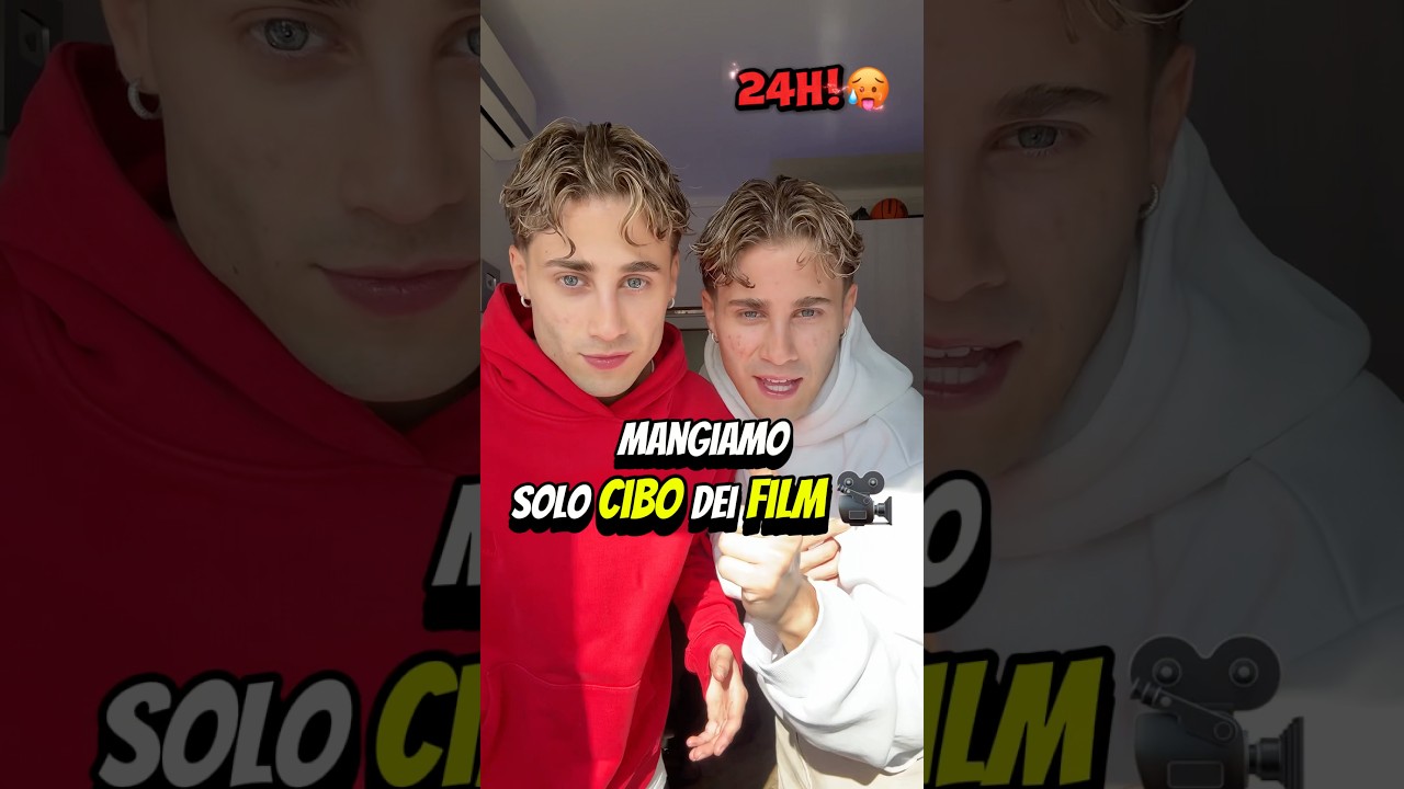SOLO CIBO dei FILM per 24H😱