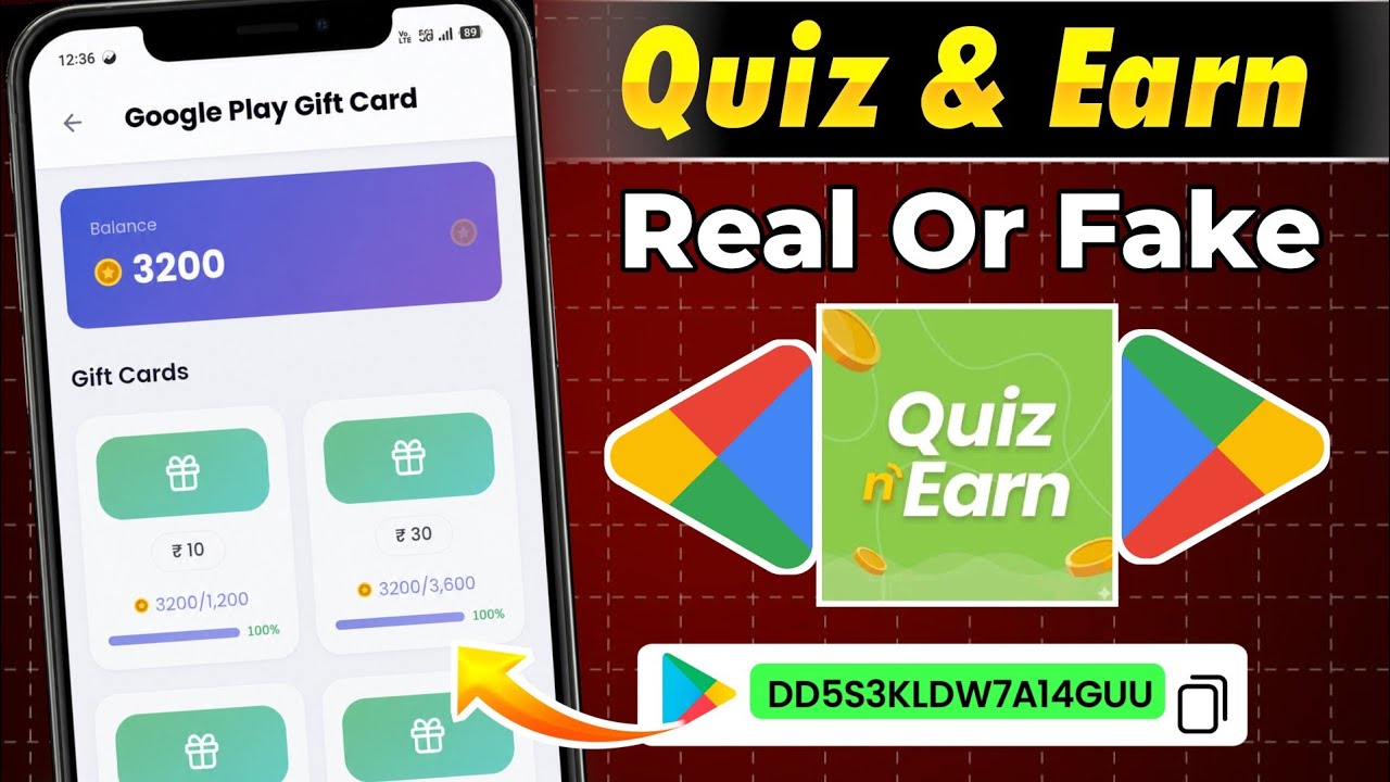 Quiz & Earn App Real Or Fake | Quiz & Earn App Payment Proof | Redeem Code App 2026