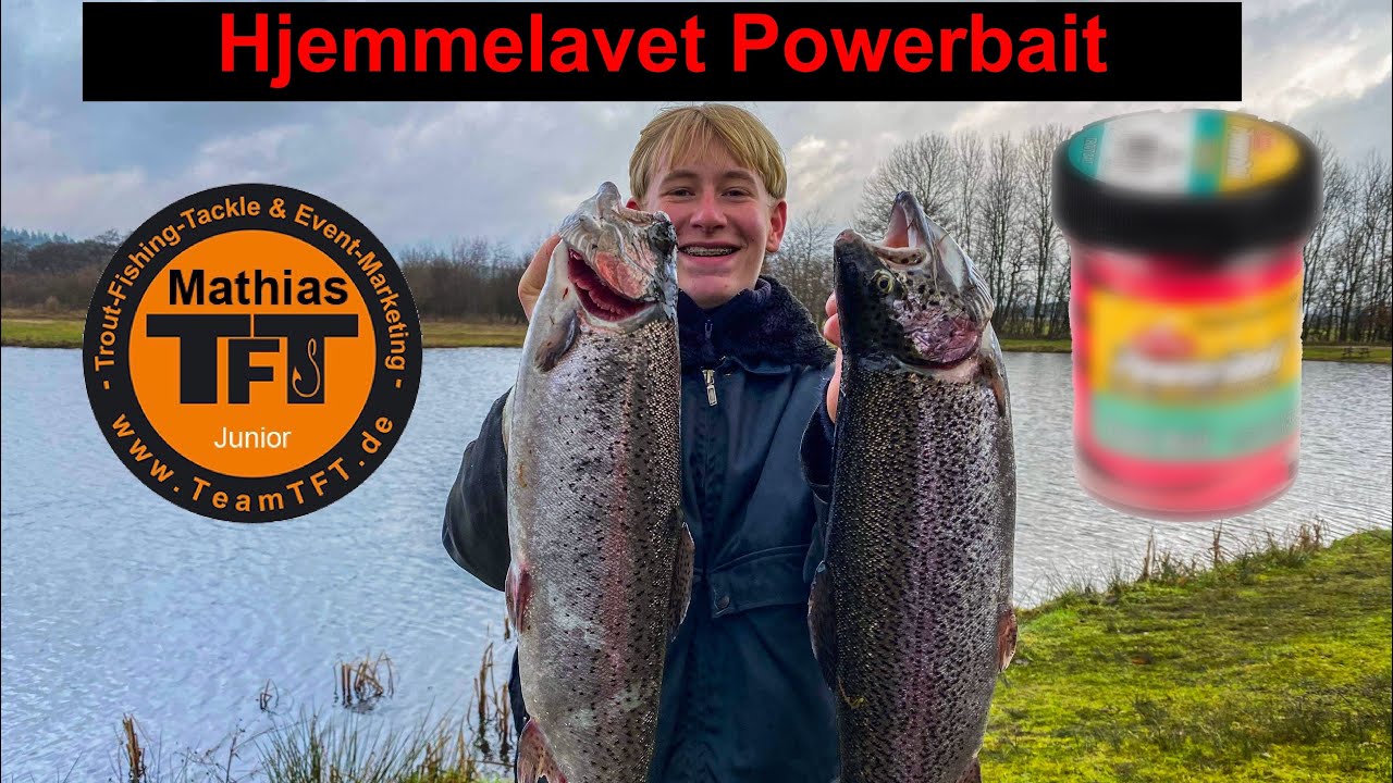 Hjemmelavet ørreddej (Powerbait) Fiskeri i gudenådalenslystfiskersø