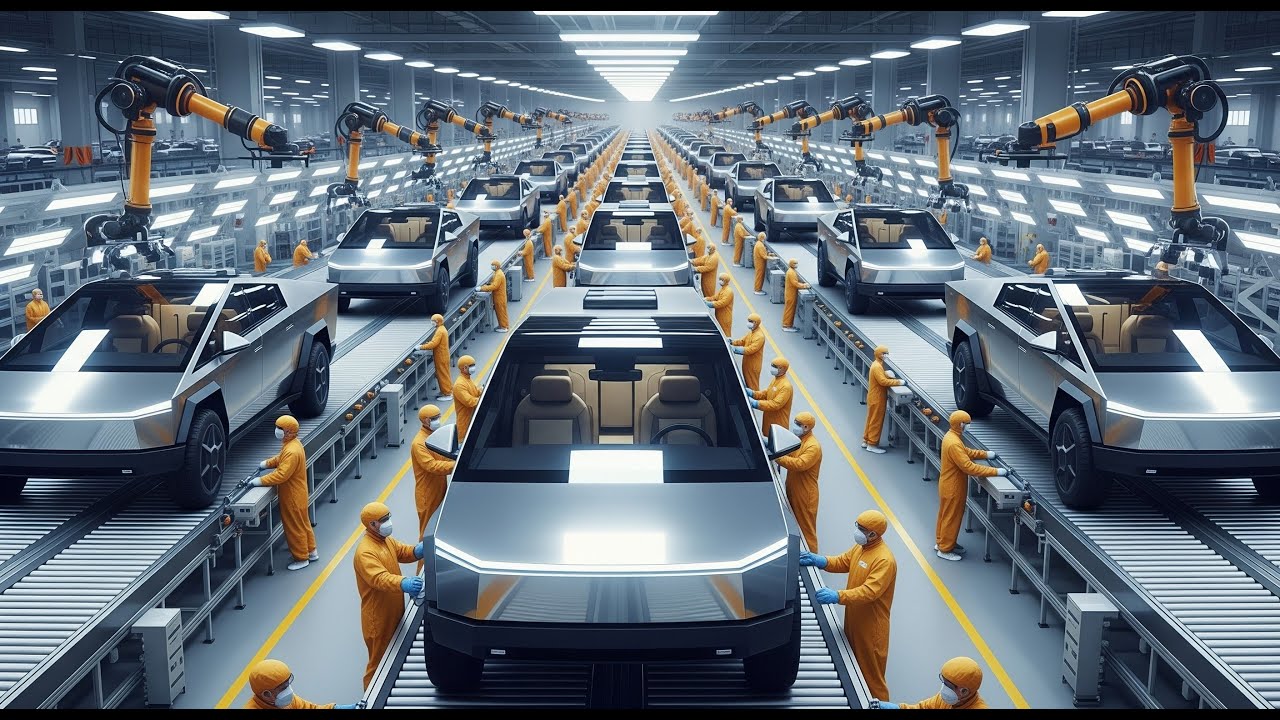How Tesla Electric Cars Are Made  Inside Tesla Mega Factories From Raw Materials to Finished Cars