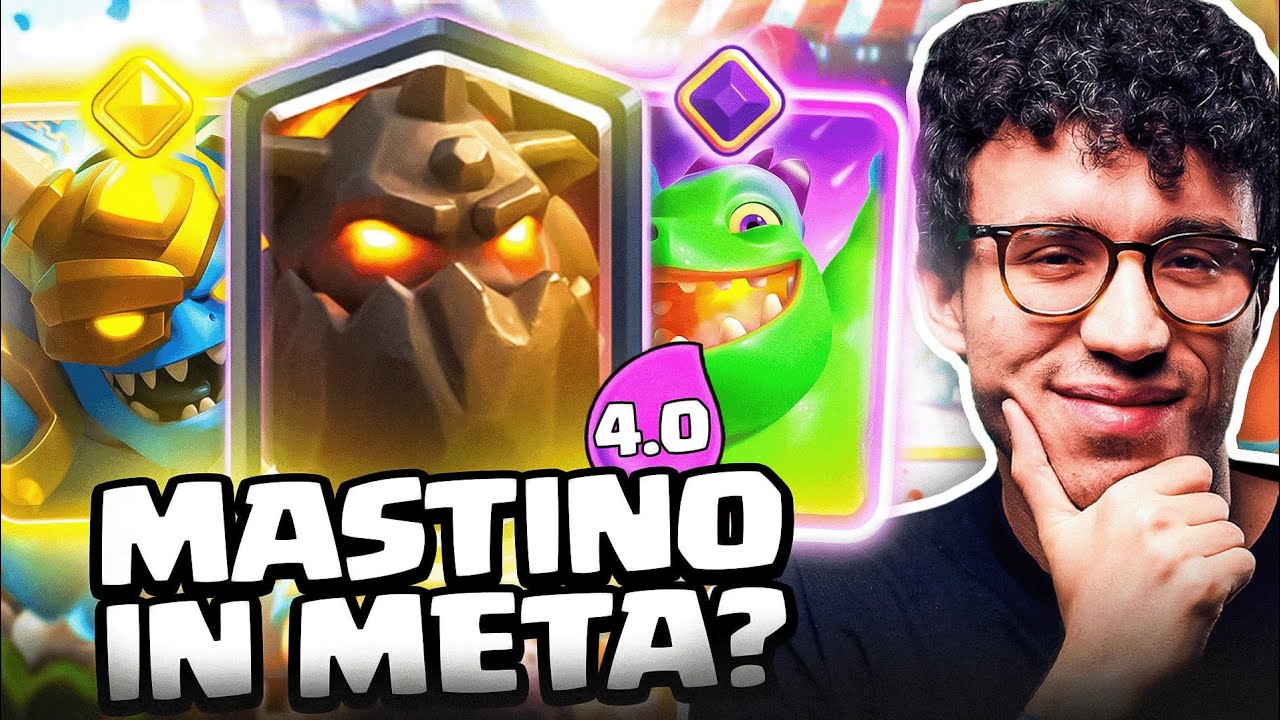 NUOVO MASTINO DI DOMINIK CON MEGASGHERRO EROE... TORNA IN META? - CLASH ROYALE ITA