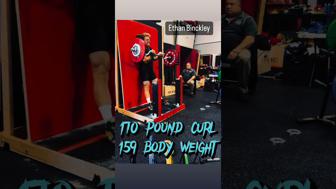 @ethans_liftz23 Only person in 100% Raw HISTORY to ever curl 11 pounds OVER their body weight!!