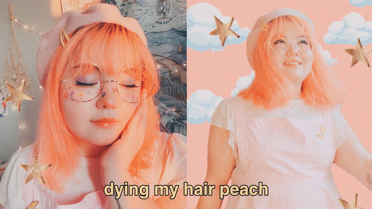 dyeing my hair peach & answering your rainbow hair questions