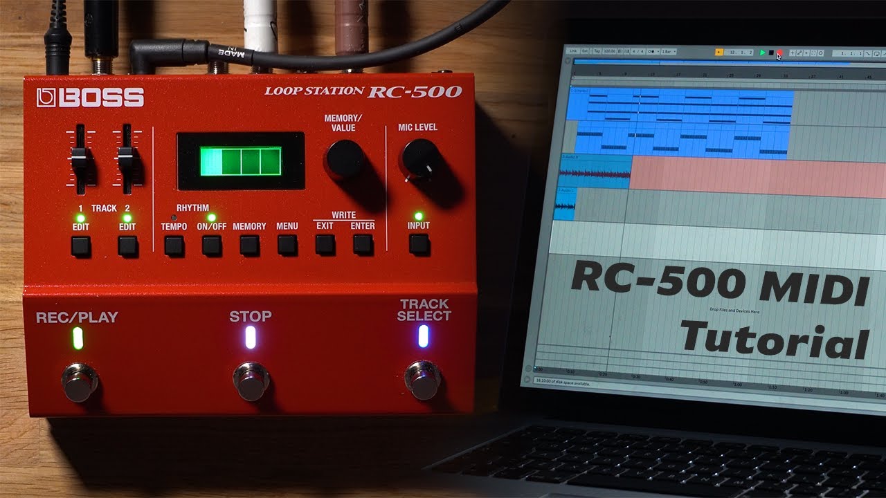 How To Setup BOSS RC-500 MIDI Sync With Your DAW - Tutorial