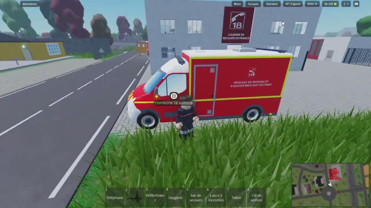 Vidéo secours de France RP en étant pompier sur roblox