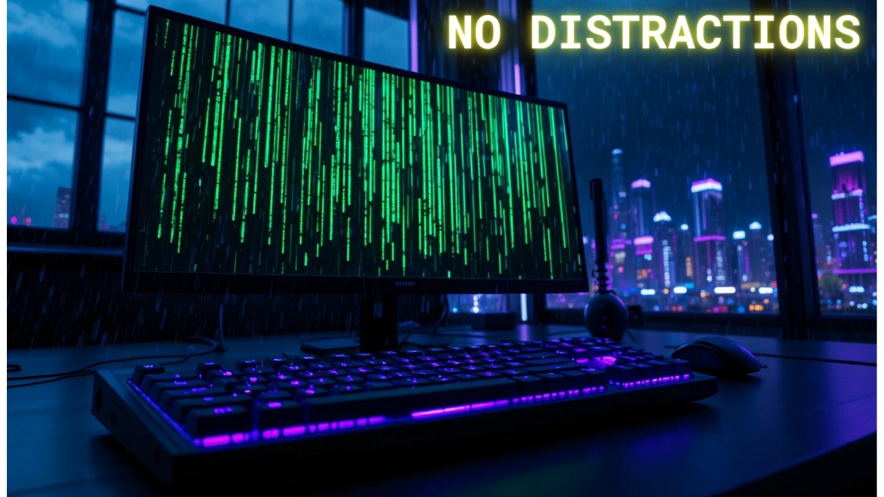 DARK CYBERPUNK AMBIENT MUSIC | 1 Hour for Deep Coding & Extreme Focus