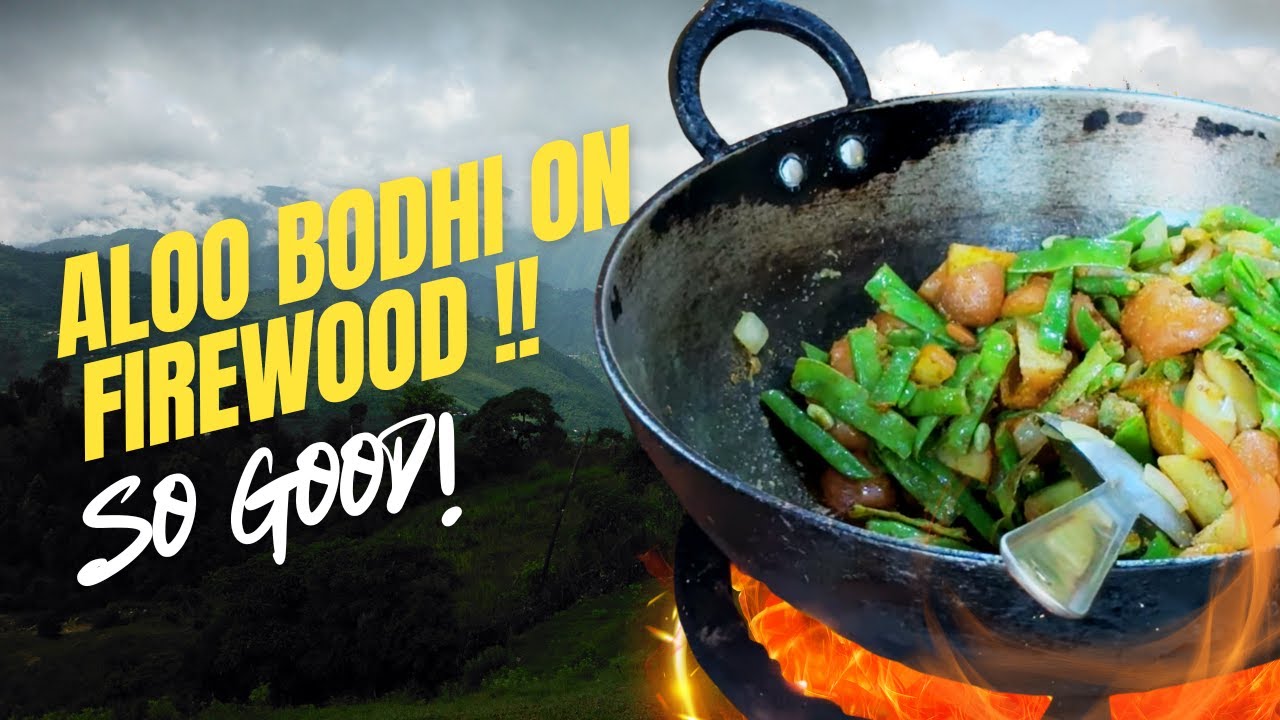 Raw & Simple Village Cooking | Making Aloo Bodhi on Firewood