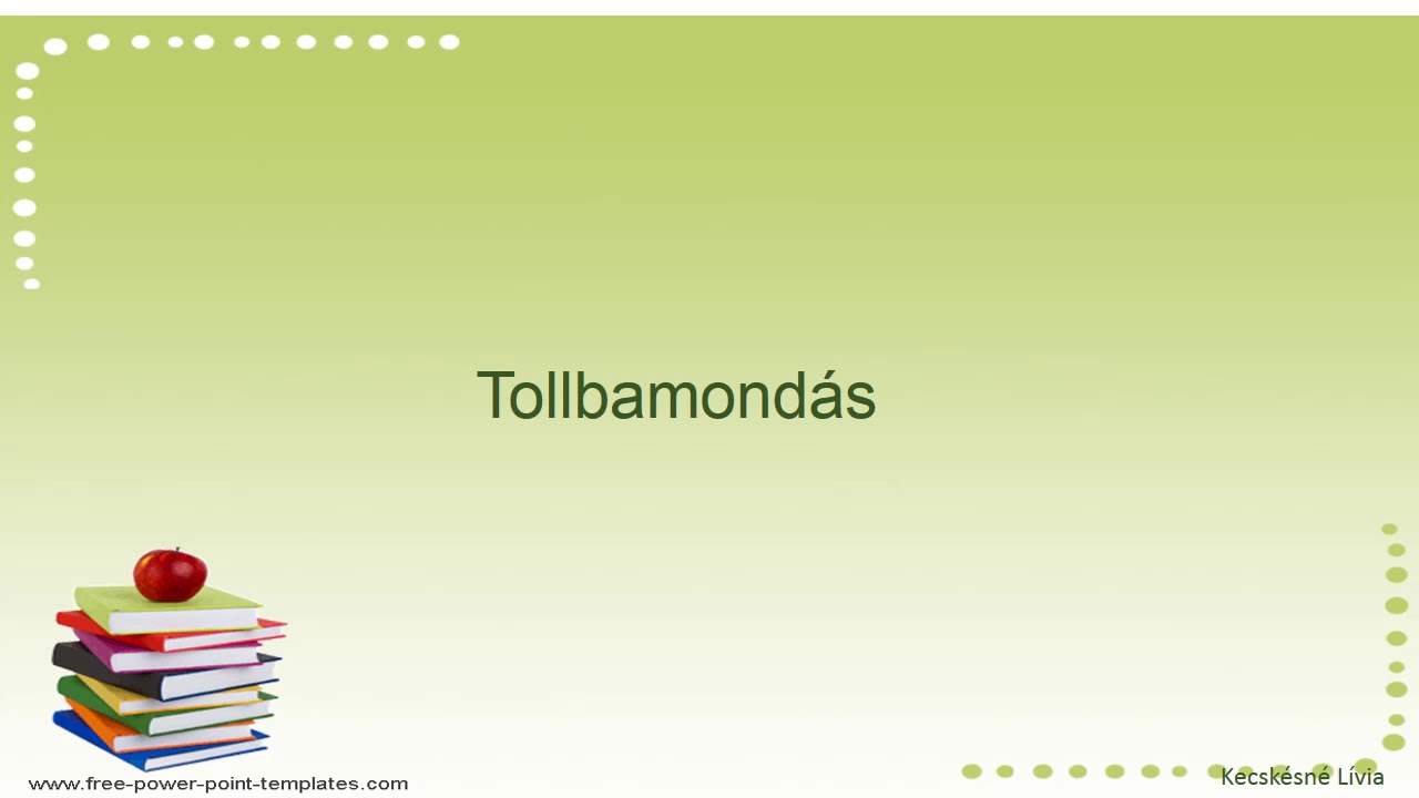 Tollbamondás 21.  negyedik osztály, számnevek, névmások