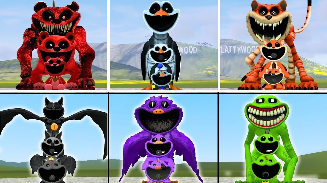 ALL SMILING CRITTERS FAMILY VS ALL MECHATITAN FAMILY - POPPY PLAYTIME CHAPTER 2 4 In Garry's Mod!#4