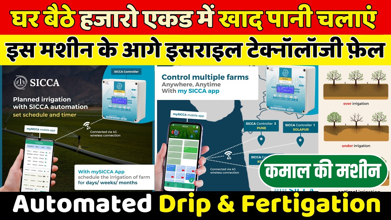 उचित सिंचाई का मतलब फसलों की जड़ों में नमी बनाए रखना I स्वचालित सिंचाई सिस्टम | Sicca Automation