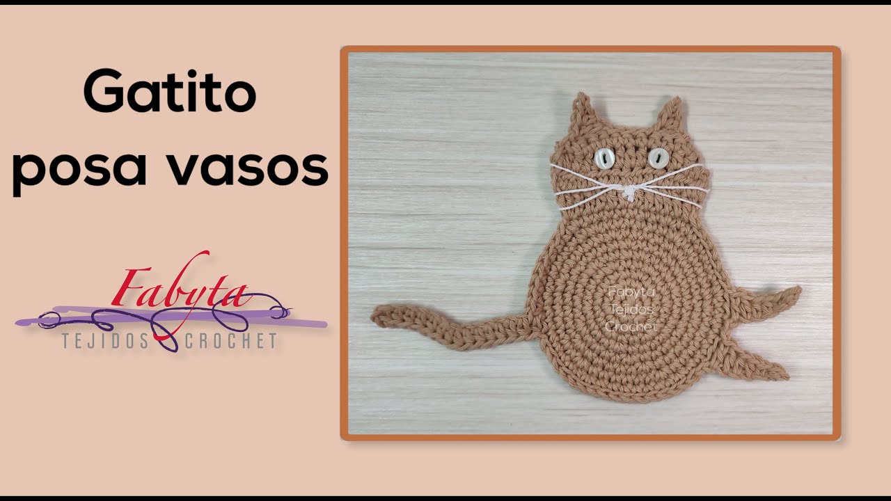 Posa vasos o posa tazas de gatito