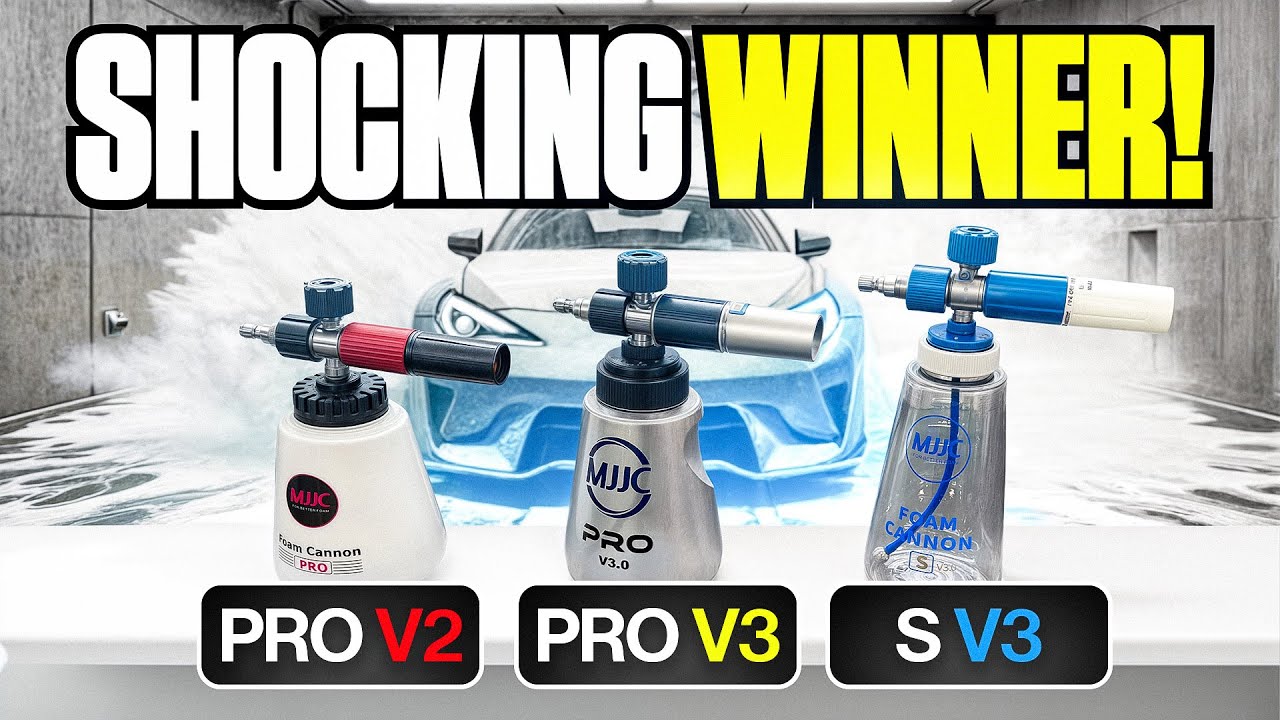 MJJC Foam Cannon Pro V3 против Pro V2 против S V3 — шокирующая победа!