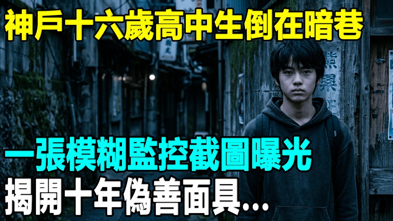 神戶十六歲高中生少年倒在暗巷，十年後一張模糊監控截圖曝光，殘忍真相讓全場警員沉默...
