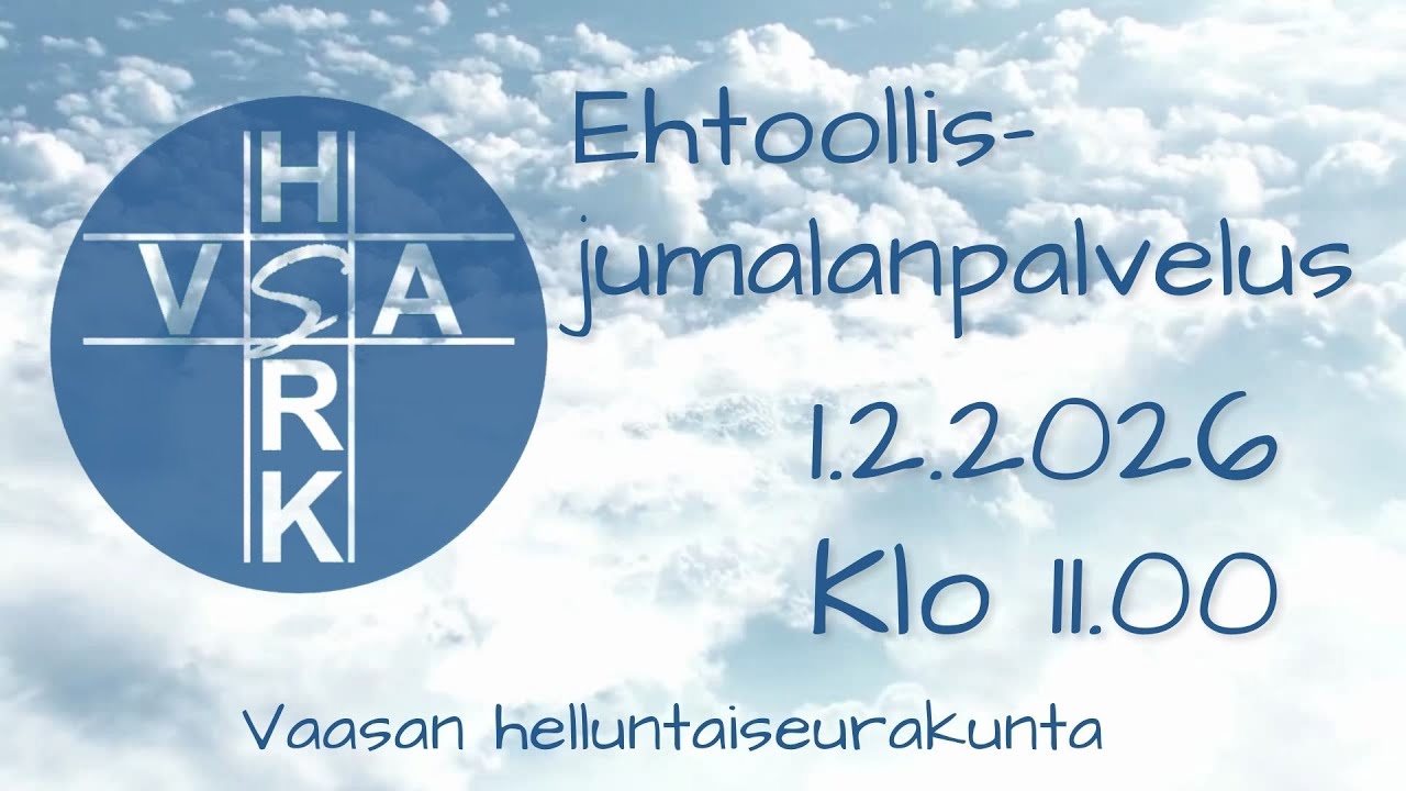 Ehtoollisjumalanpalvelus, 1.2.2026 klo 11