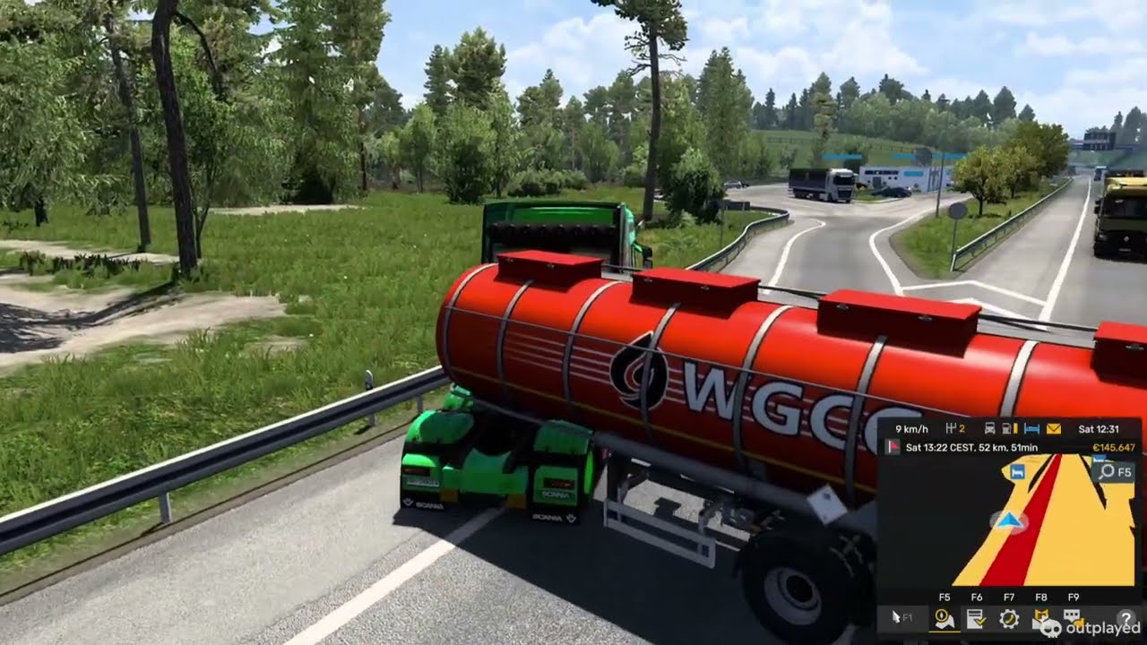 Euro Truck Simulator 2 - Strasburg To Calais Cargo Service - Empty Spool Weight 1040 kg