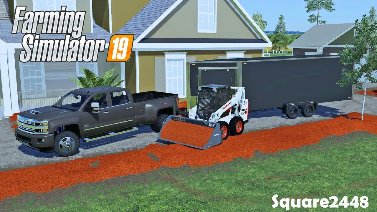 Buying Enclosed Trailer | Spreading 20 Yards Of Mulch | Homeowner | Farming Simulator 19