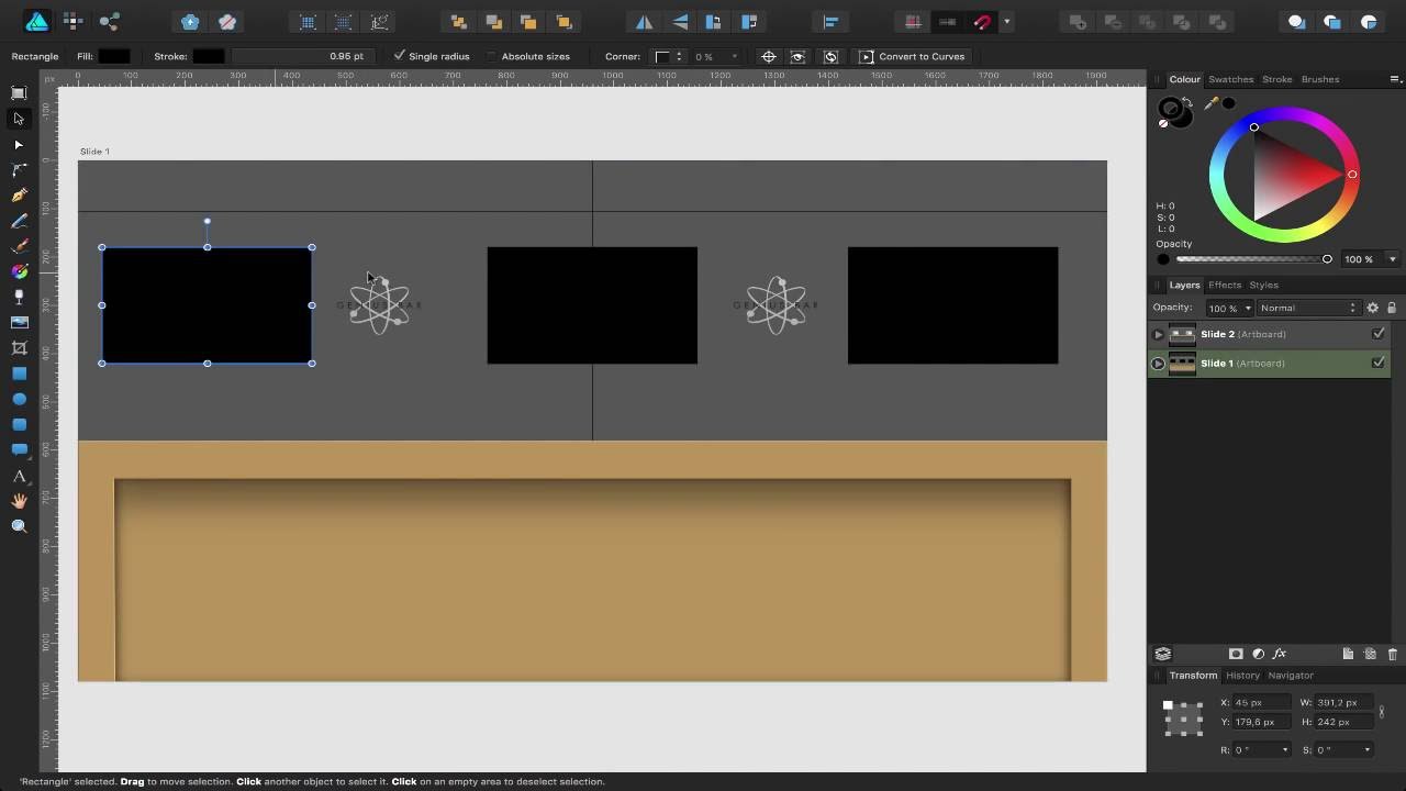 Affinity Designer Tutorial - Create slides for Keynote