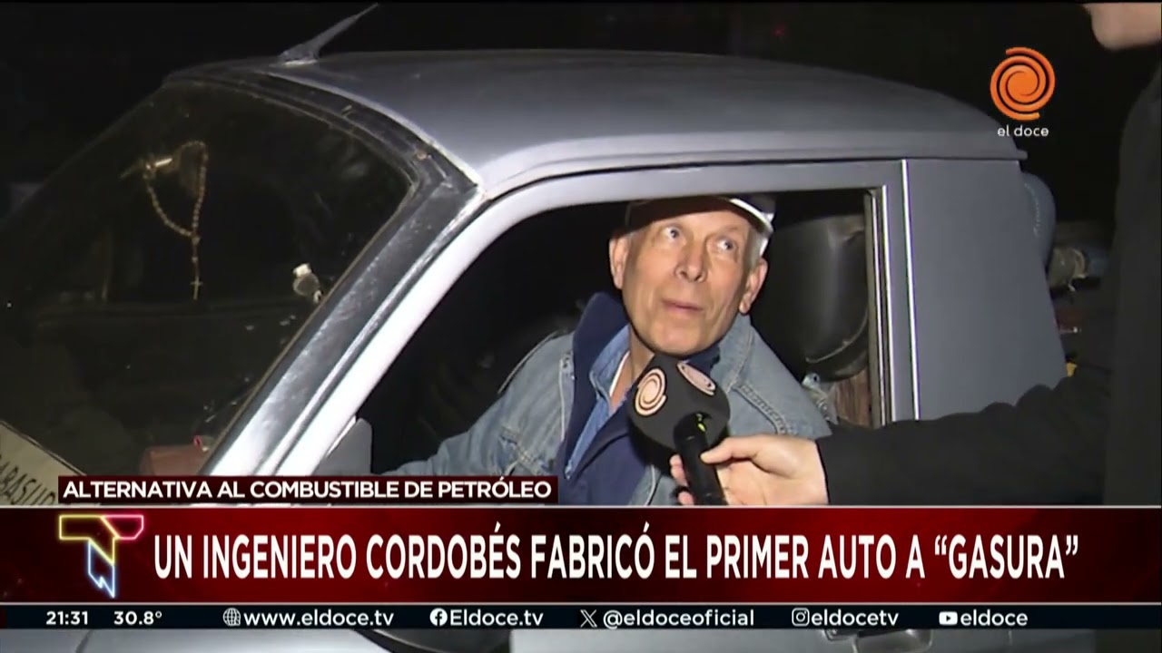 Un cordobés fabricó el primer auto a 