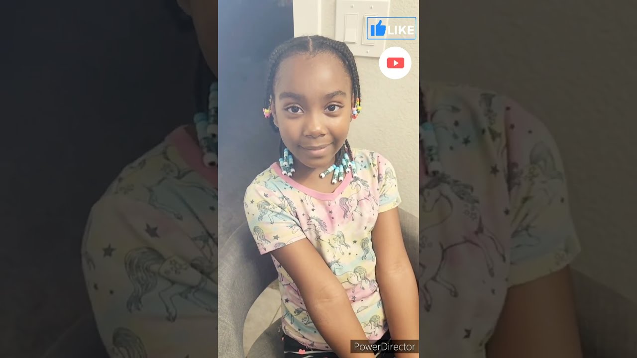 A beautiful protective hairstyle for kids #protectivehairstyle #kidshairstyle #fyp