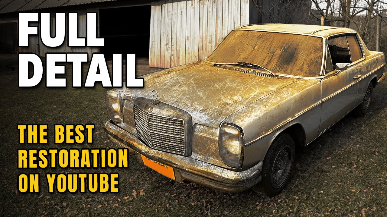 FIRST WASH IN 30 YEARS! ABANDONED MERCEDES 250 CE!