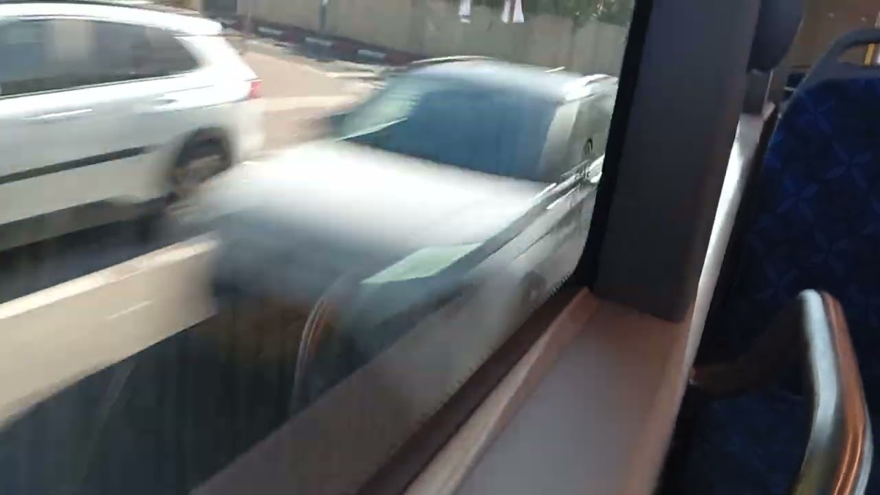 נסיעה ביוטונג e12 החשמלי העירוני החדש המטורף של קו 282 אלקטרה אפיקים מראש העין לתל אביב בראש העין 