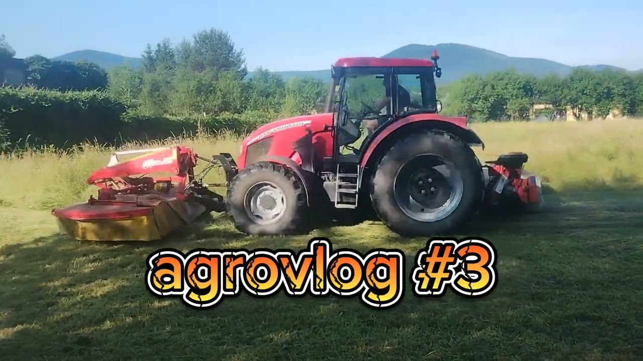 Agrovlog #3 Košení trav na seno zetor forterra 135