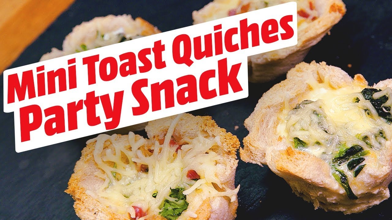 Mini Toast Quiches - ideal f&uuml;r jede Party &bull; Koch-Mit