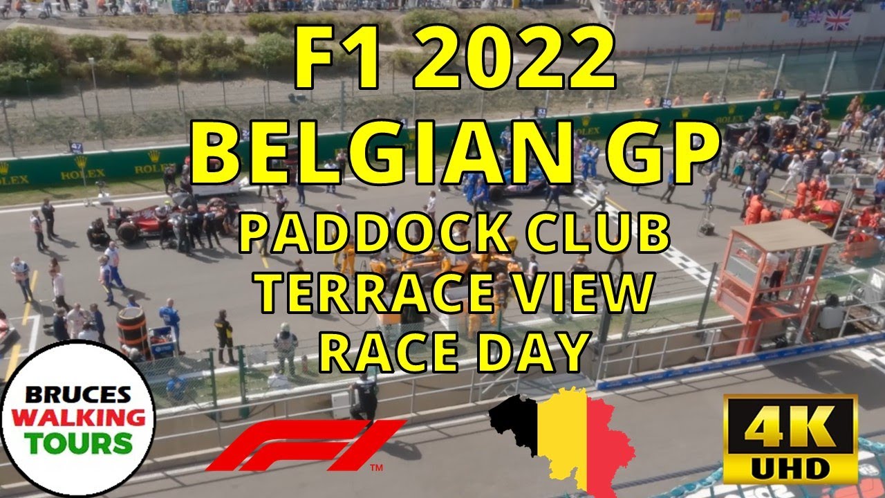 Unbelievable F1 Race View from the Paddock Club Terrace! 2022 Belgian GP