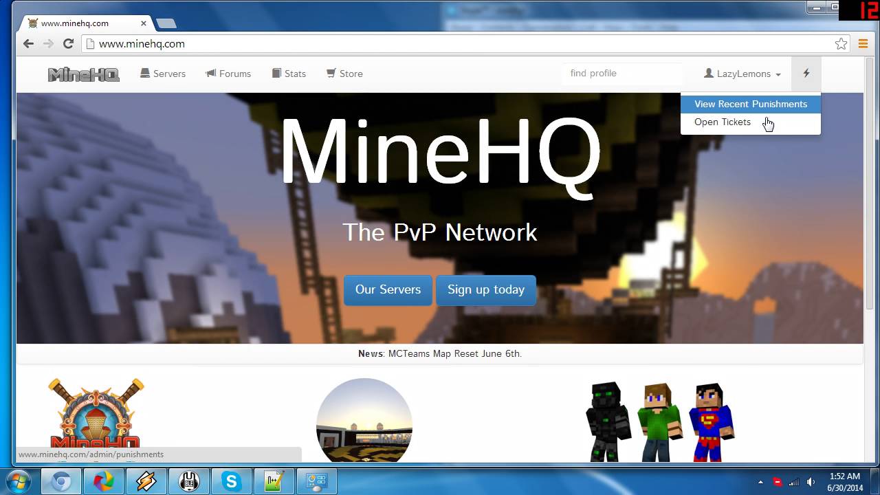 stole a dev account on minehq