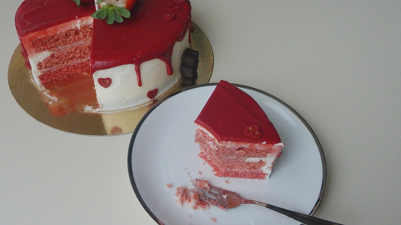How to make Strawberry cake . Delicious  cake for all time occations