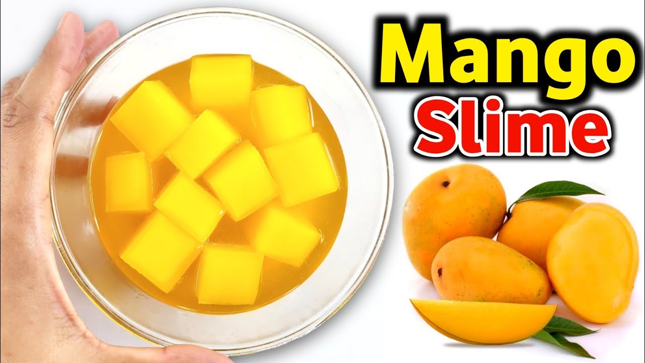 JUICY MANGO JIGGLY SLIME🥭 How to make Jiggly Mango Slime with Fevigum at home easy [ASMR]