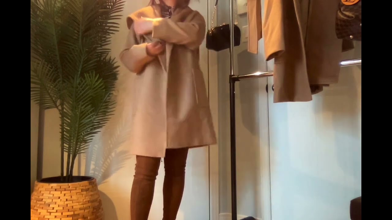 Max Mara Rialto coat unboxing mod shots