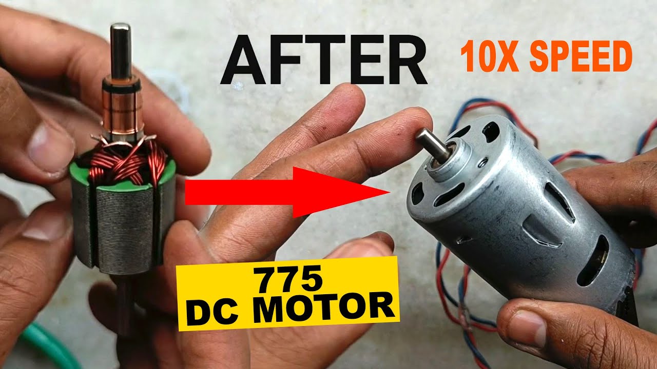 How To Increase RPM Of 775 DC Motor - Increase Speed Of 12v DC Motor