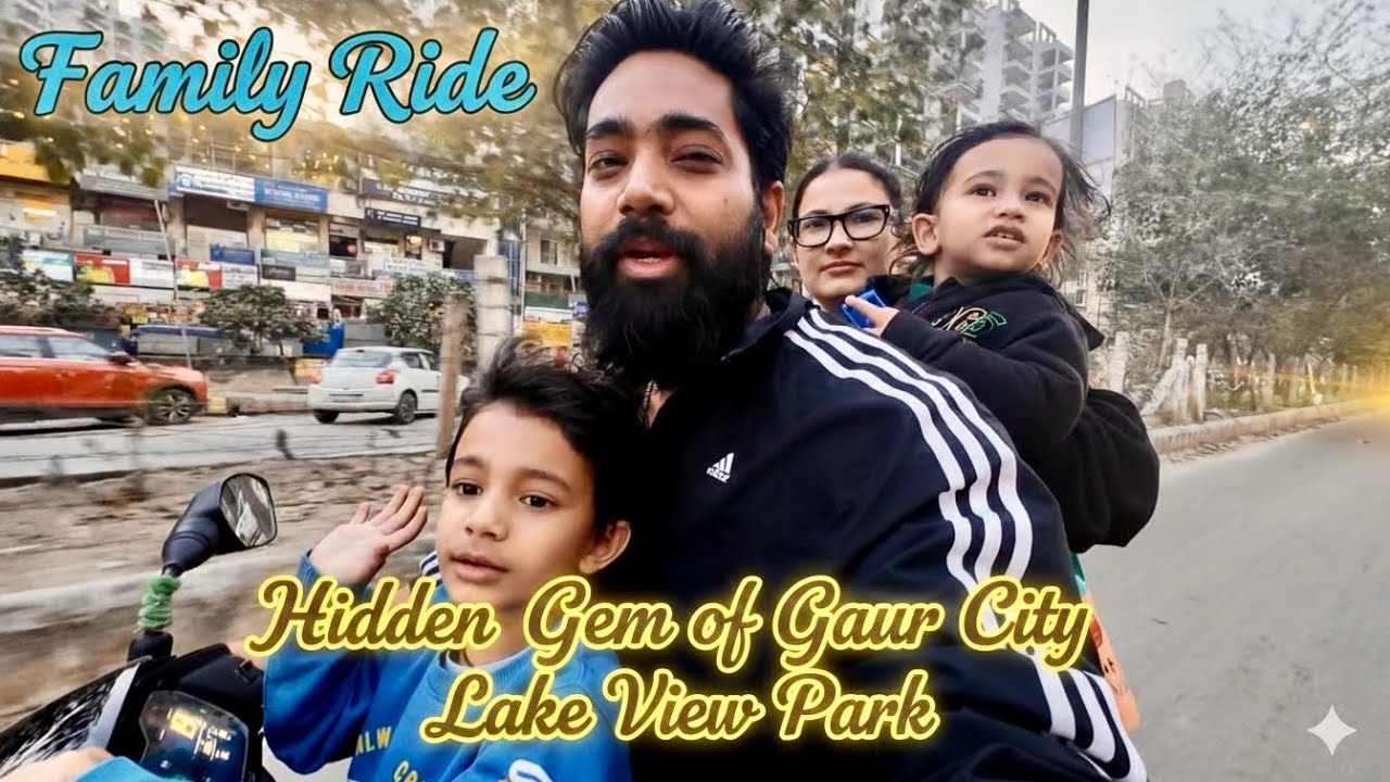 Lake View Gaur City 2  sath Main Ntorq se ride bhi ho gai  @rahulpachisiyavlogs 