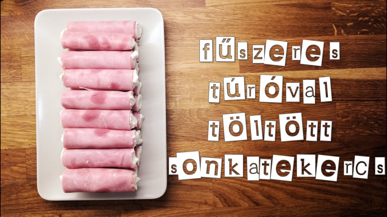Retro konyha - klasszikus Húsvéti / Szilveszteri fűszeres túróval töltött sonkatekercs