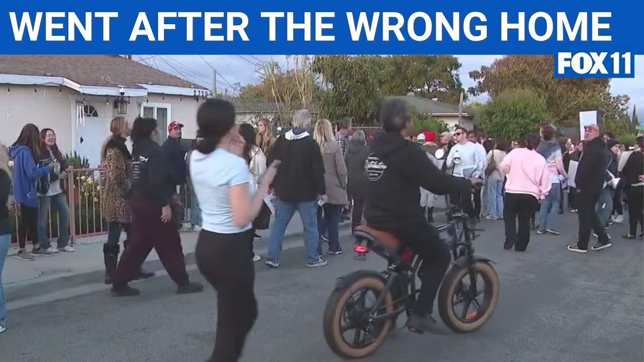 Angry mob protesting accused 'serial cat killer' go after wrong home