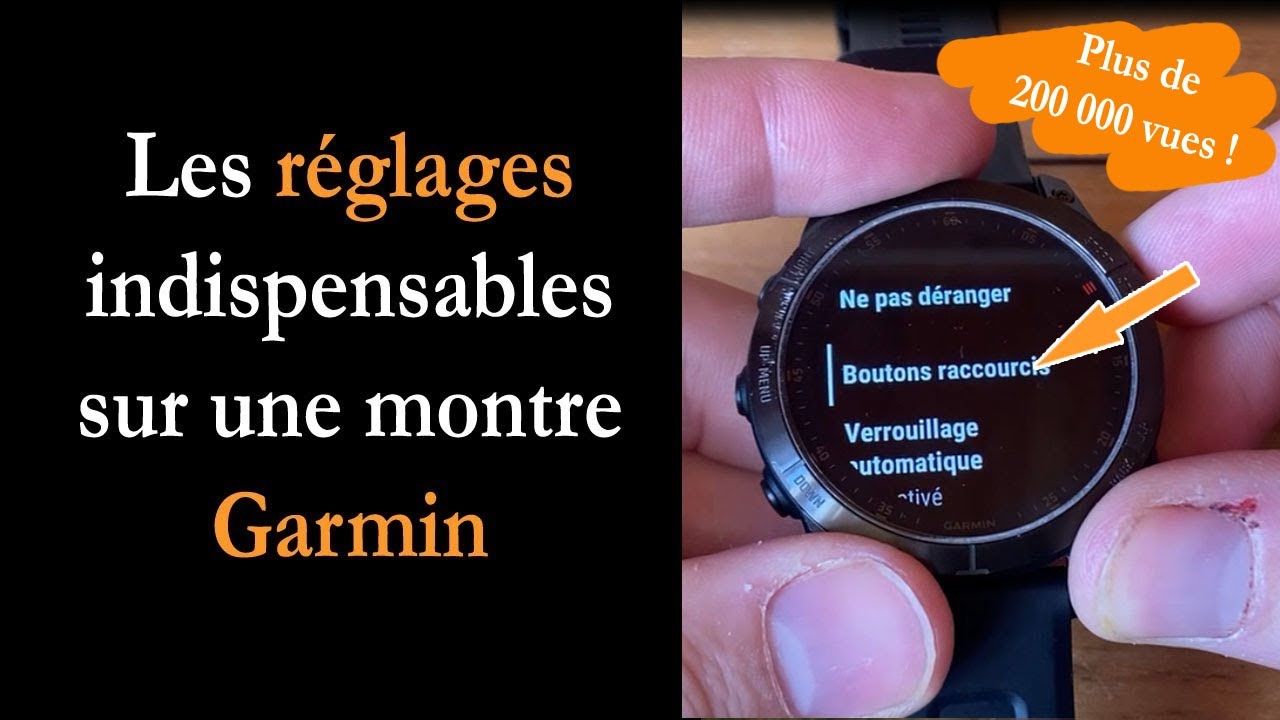 Prise en main : les réglages indispensables sur une montre GPS Garmin
