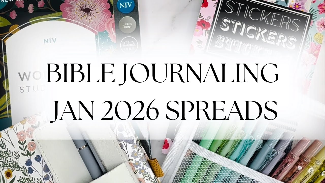 Ведение дневника по Библии в январе 2026 года | Чтение Библии за год | Сезонная любовь и заметки