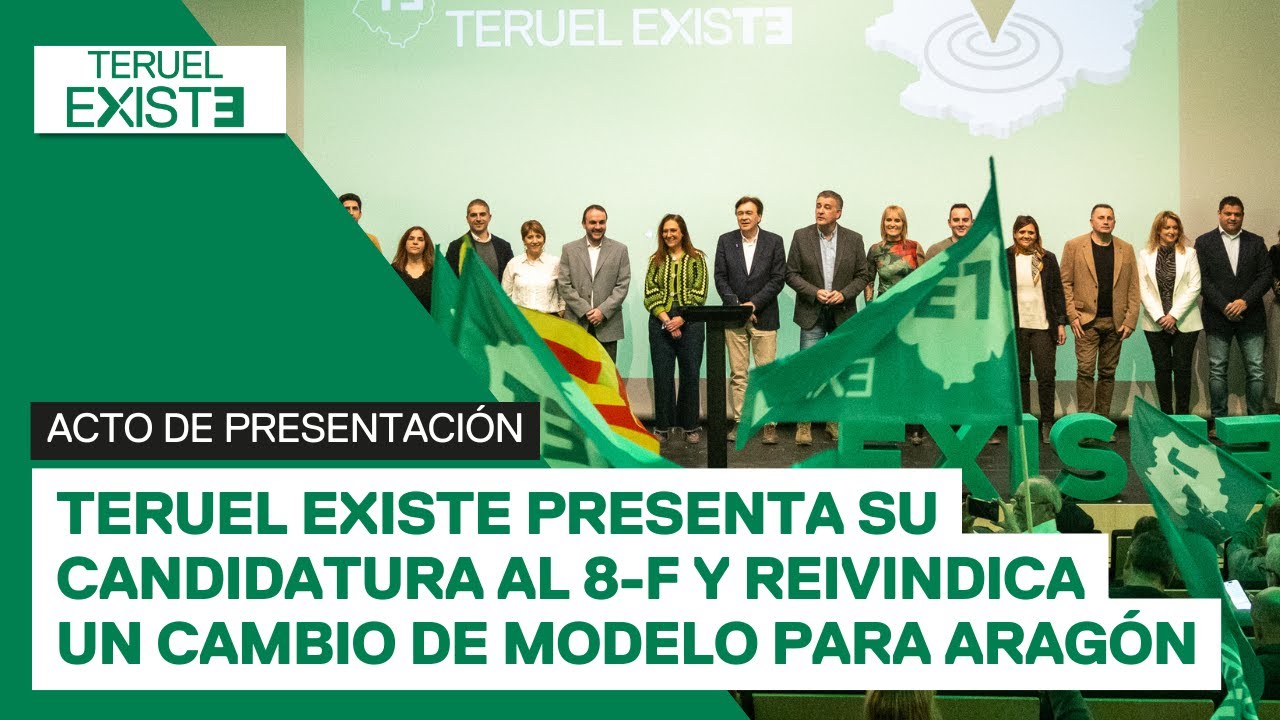 Teruel Existe presenta su candidatura al 8-F y reivindica un cambio de modelo para Aragón