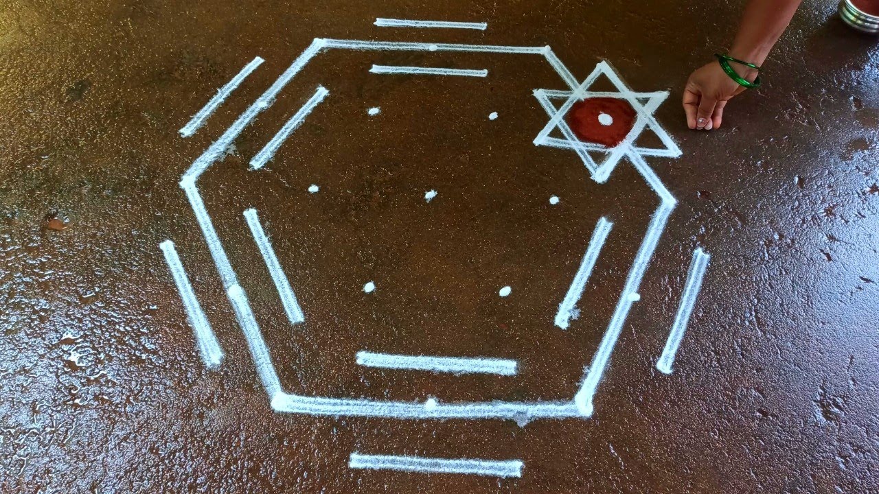 Maasi Madham padi kolam|5*3 Begginners rangoli|ugadi muggulu|Beautiful rangoli|Super rangoli