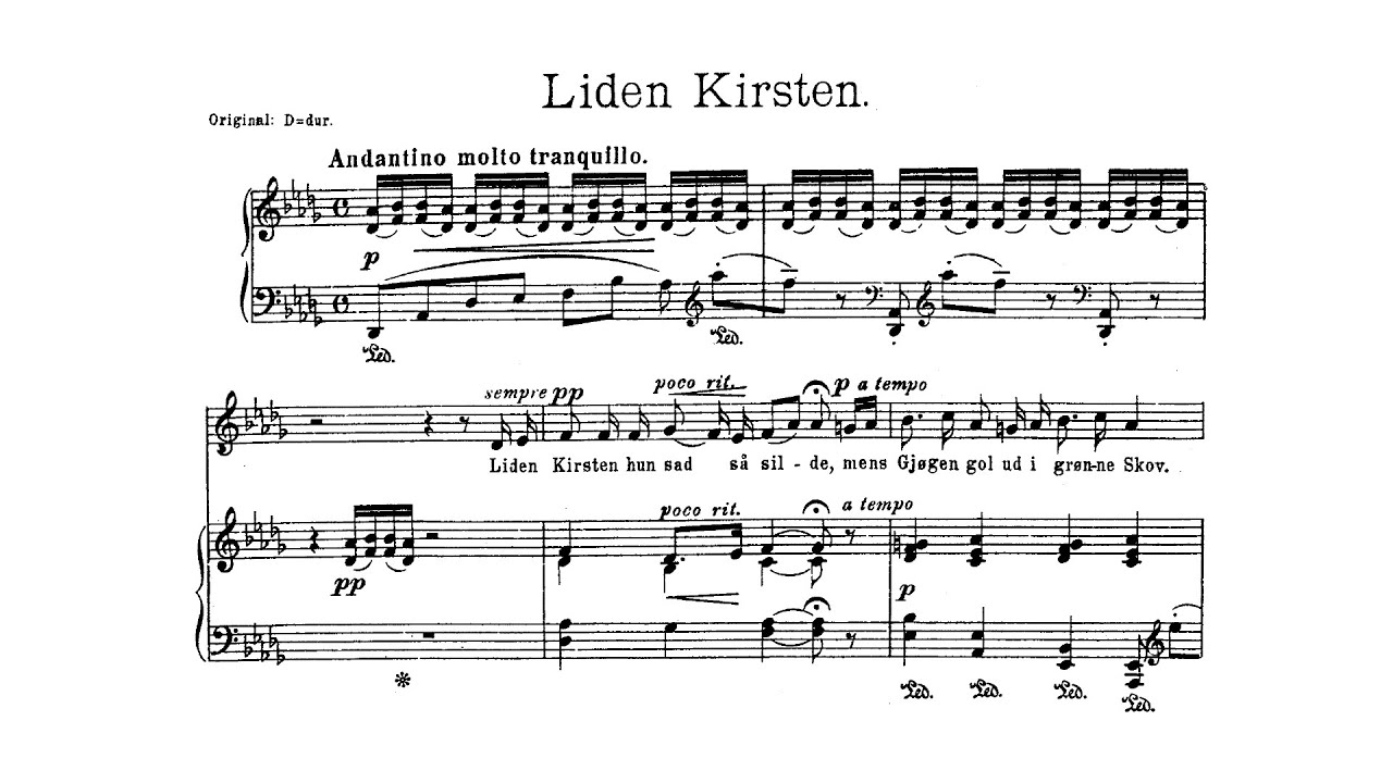 Edvard Grieg - 5 Songs, op. 60 [With score]