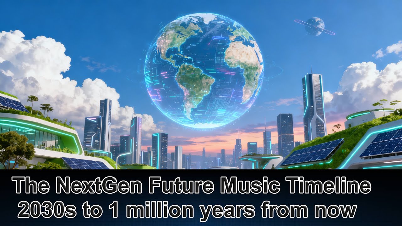 NextGen Future Music Timeline from 2030 to 1 million years from now