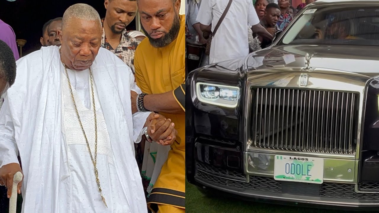 SEE HOW BABA IJEBU POPULAR KNOWS AS ADEBUTU SHOWCASE HIS ROLLS-ROYCE AT GBENGA DANIEL THANKS GIVING 