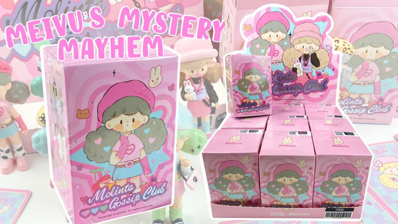 Opening 9 Molinta Gossip Club Finding Unicorn Blind Boxes! I GOT THE SECRET DESIGN?! | MMM