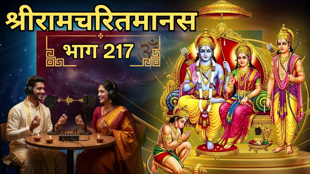 श्रीरामचरितमानस: उत्तरकांड 217 | श्री रामायण जी की आरती | Ramcharitmanas
