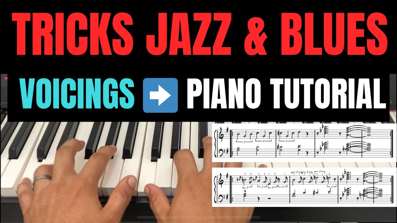 Como deixar uma Música no Piano e Teclado com Som Jazz & Blues 🎹 #pianojazz #pianoblues